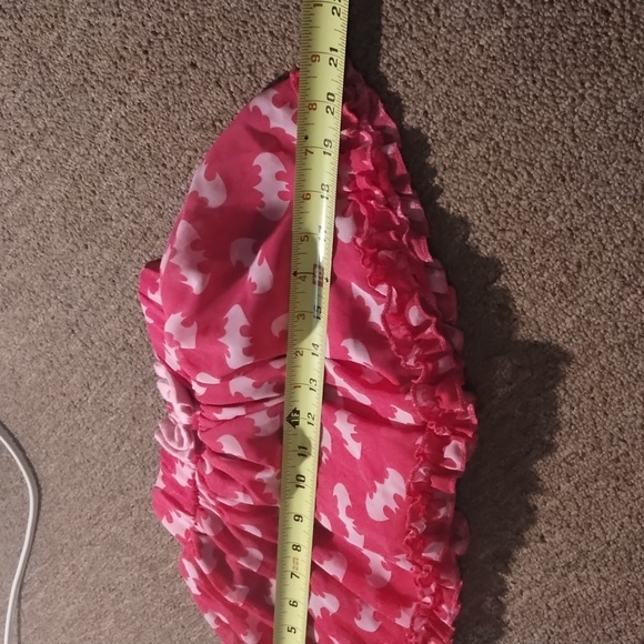 Batman DC comics Girl 3T Pink Flowy Tulle Tutu Layered Skirt - Picture 12 of 13